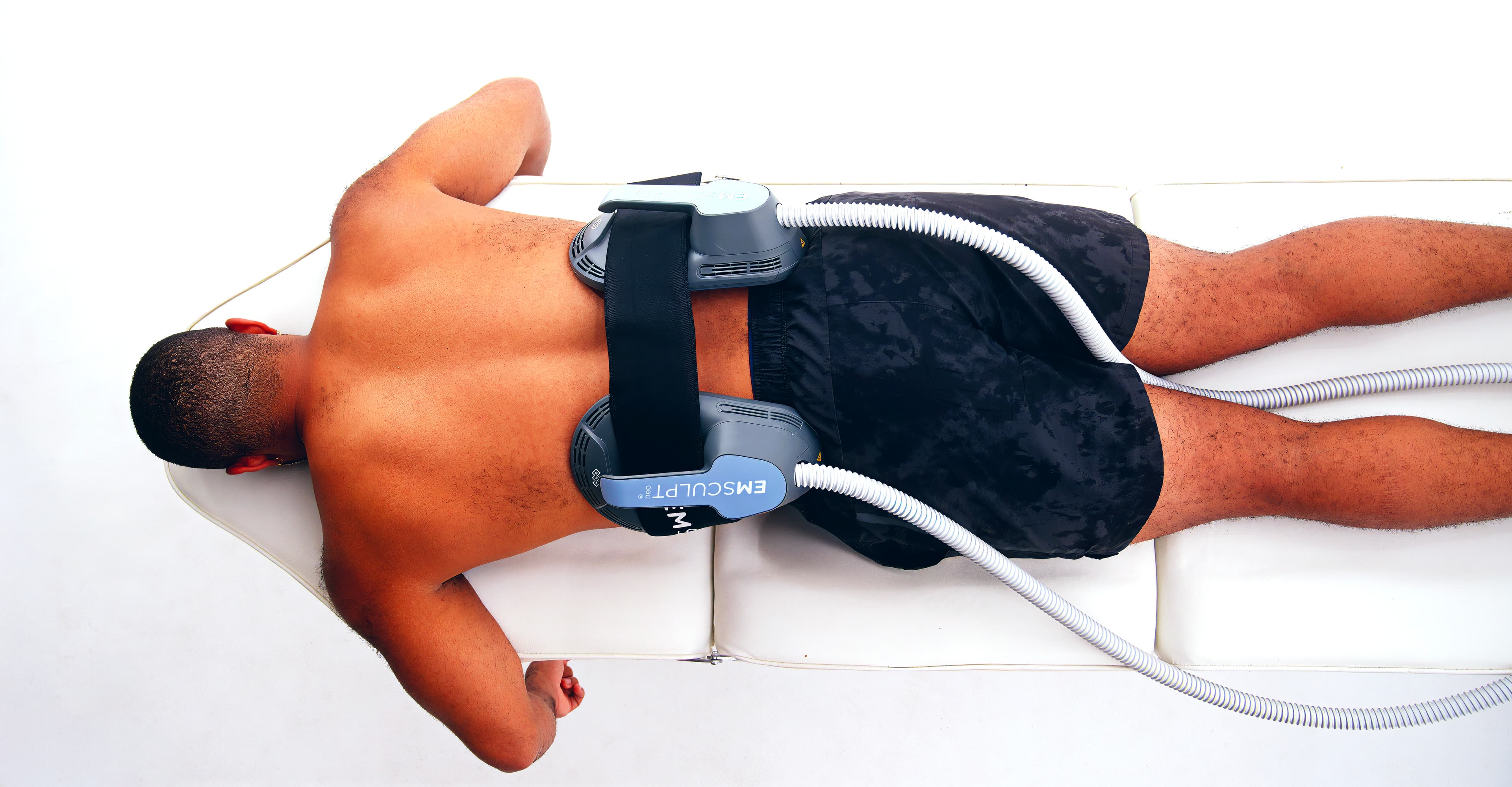 EMSculpt Neo large applicator on the lower back